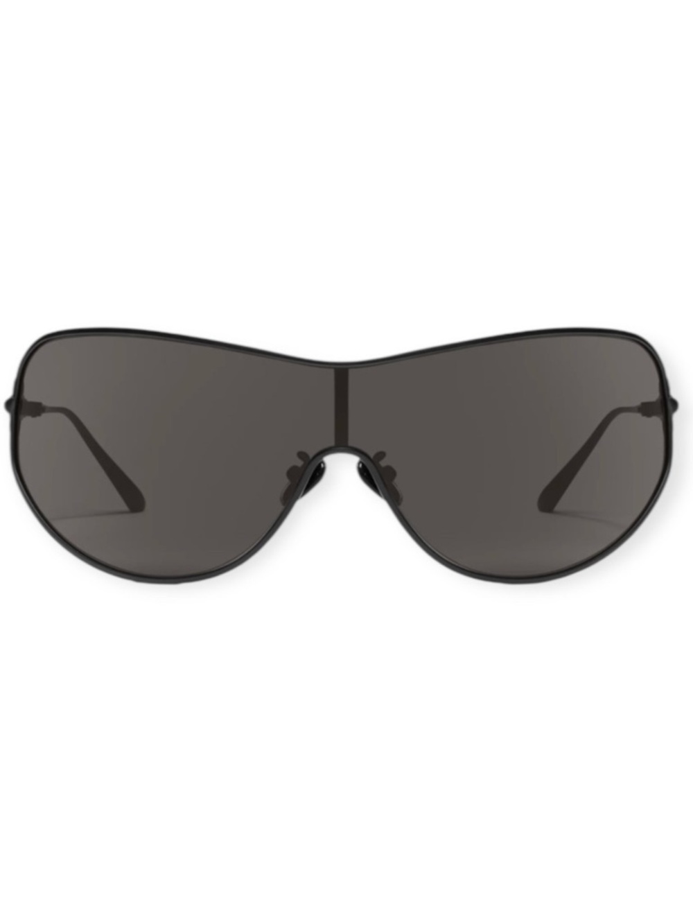 QUAY x GUIZIO Balance Sunglasses Matte Black Metal Frame Dark Smoke Lens NWT - Picture 11 of 11
